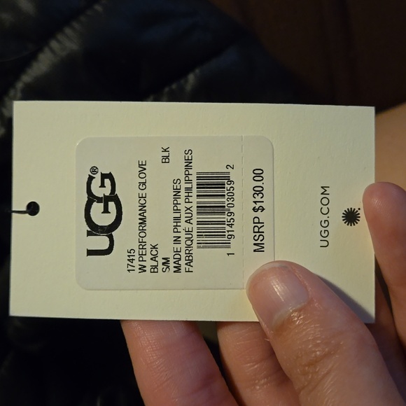 ugg faux leather winter gloves - Picture 3 of 3